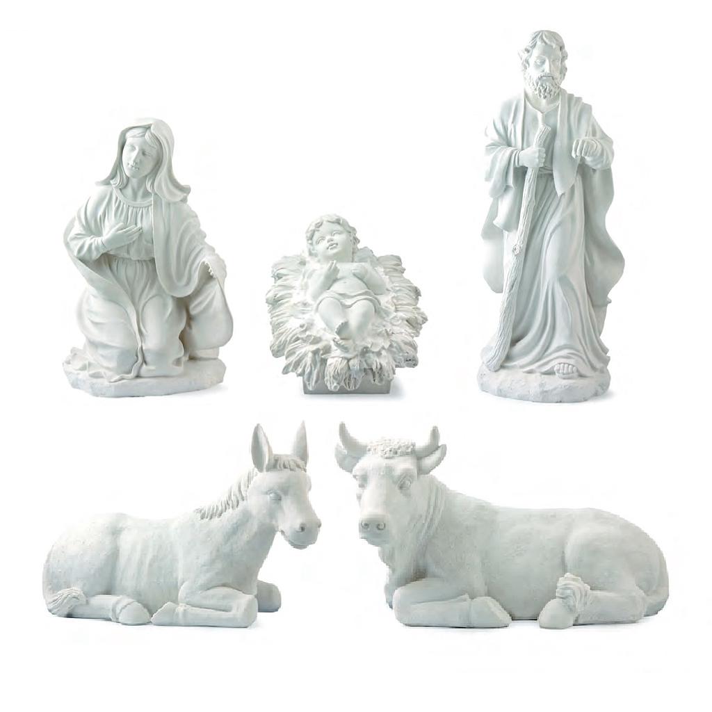Figuras Nacimiento 72 cm. (5 pzas.) Escayola