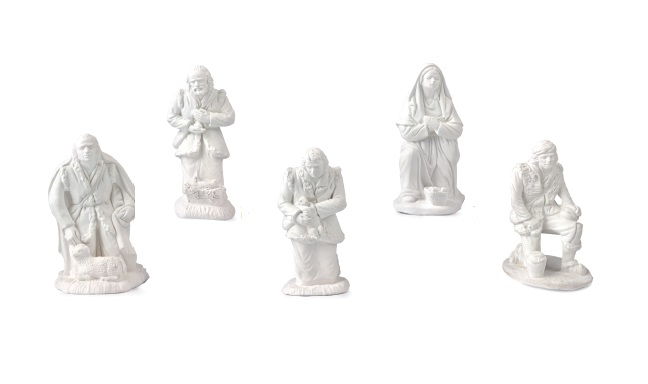 Adoración Pastores 15 cm. (5 pzs.) Escayola