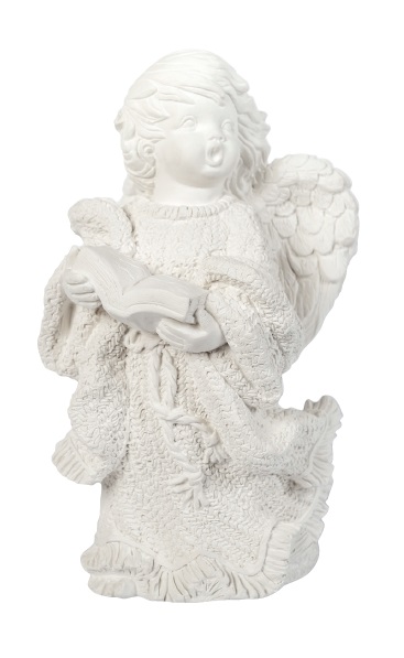 Angel "Lana" con Libro 24 cm. Escayola