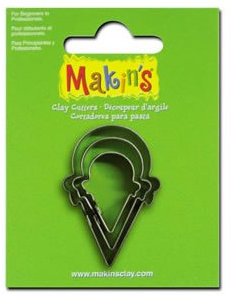 Cortadores Pastas Modelables -Helados- Makin´s (3 pzs.)