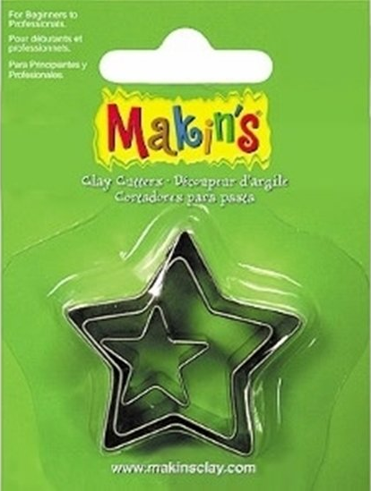 Cortadores Pastas Modelables -Estrella- Makin´s (3 pzs.)