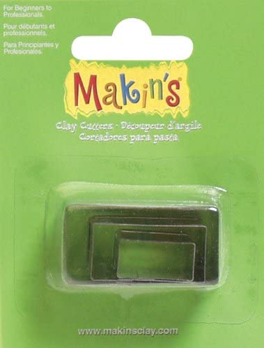 Cortadores Pastas Modelables -Rectángulo- Makin´s (3 pzs.)