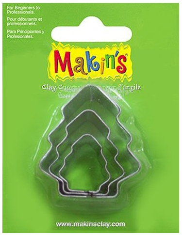 Cortadores Pastas Modelables -Abetos- Makin´s (3 pzs.)
