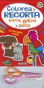 Colorea y Recorta -Loros, Gatos y Perros- Susaeta Ediciones