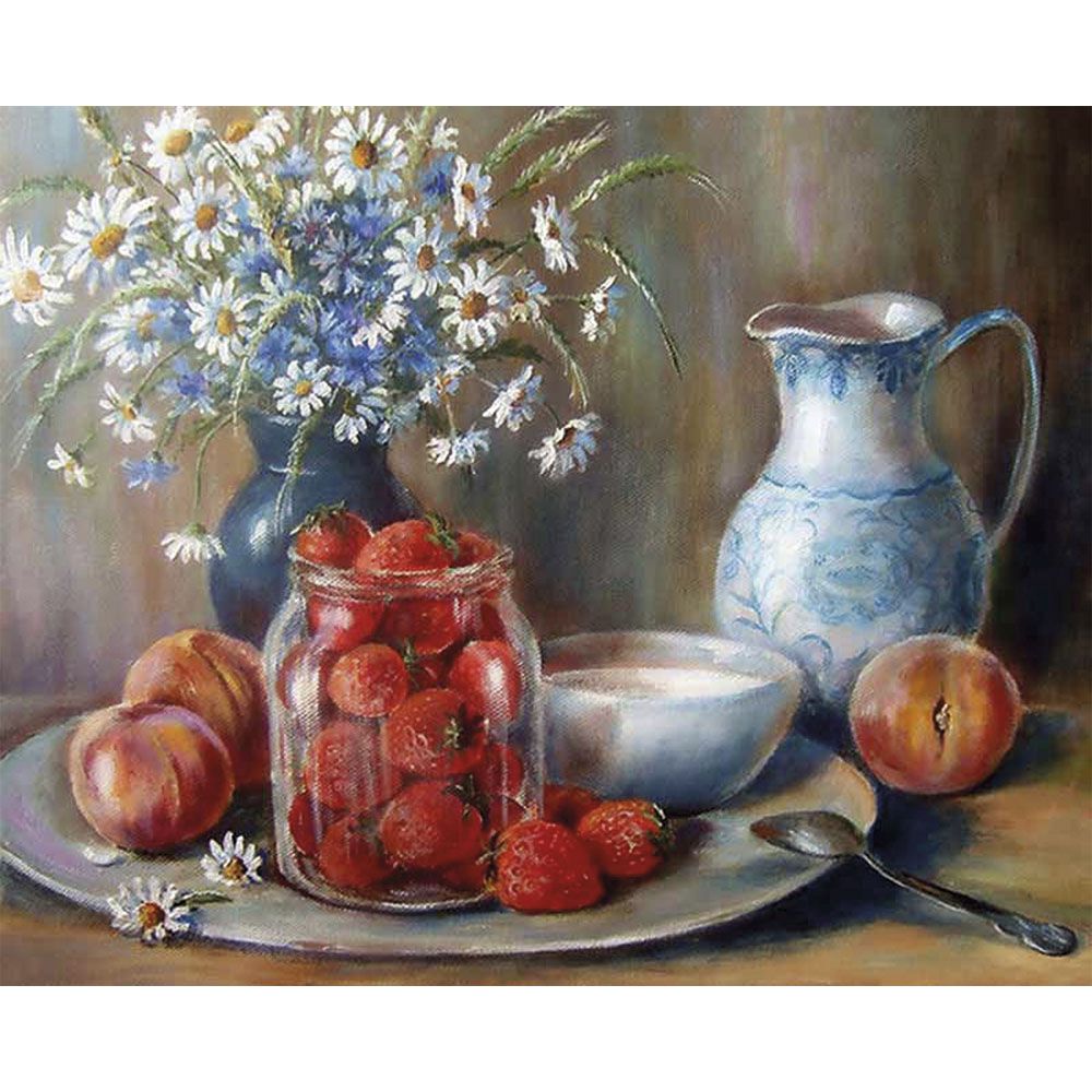 Pintar Por Números -Bodegón- Bastidor 40 x 50 cm. Alex Bog