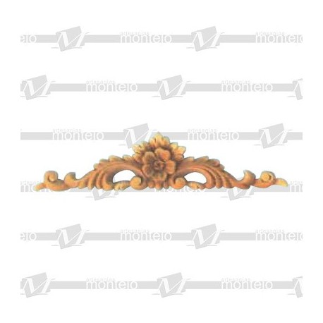 Adorno Poliuretano -Copete- 16 x 3,5 cm.