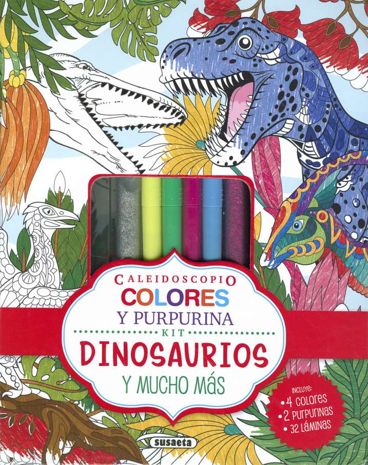Colores y Purpurina -Dinosaurios y Mucho Más- Susaeta Ediciones