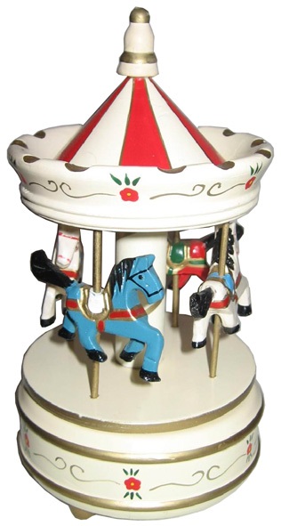 Tiovivo Carrusel Musical -Caballitos Blancos-