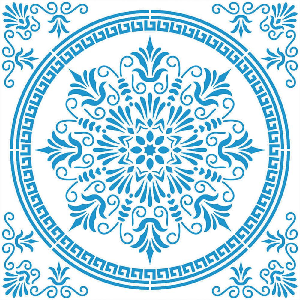 Plantilla Stencil 20 x 20 cm. -Azulejo- Litoarte