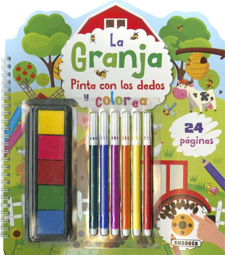 Pinta con los Dedos: La Granja - Susaeta Ediciones