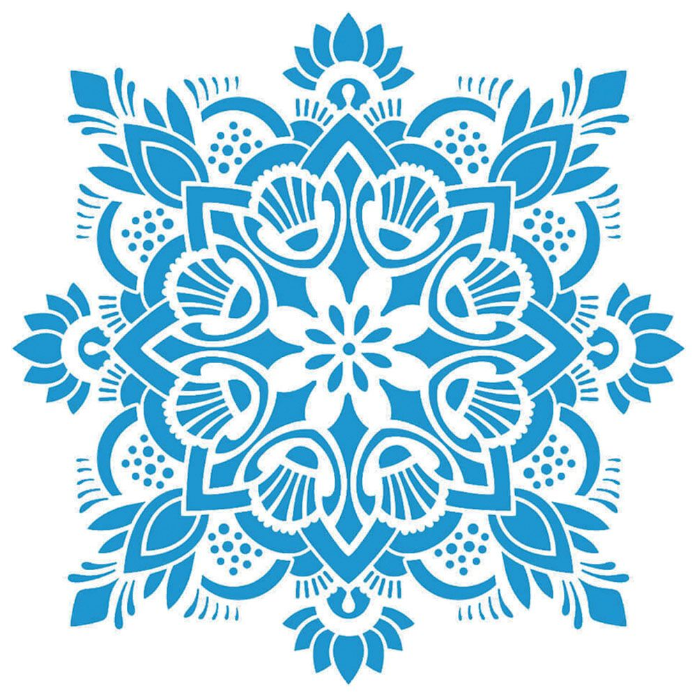 Plantilla Stencil 20 x 20 cm. -Mandala- Litoarte