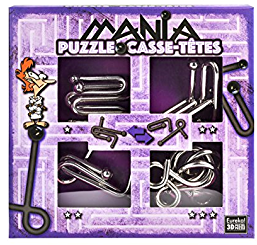 Set 4 Rompecabezas Metal -Puzzle Casse-Têtes- Eureka