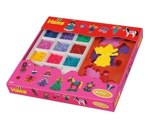 Caja Iniciación 6000 piezas + Accesorios Hama Midi