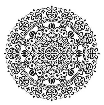 Plantilla Stencil 25 x 25 Home Decor -Mandala 1- Cadence