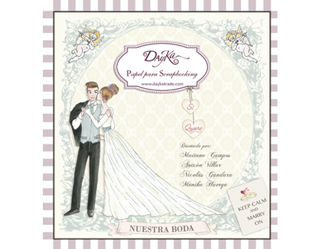 Bloc 24 Hojas -Nuestra Boda- 20 x 20 cm. Dayka