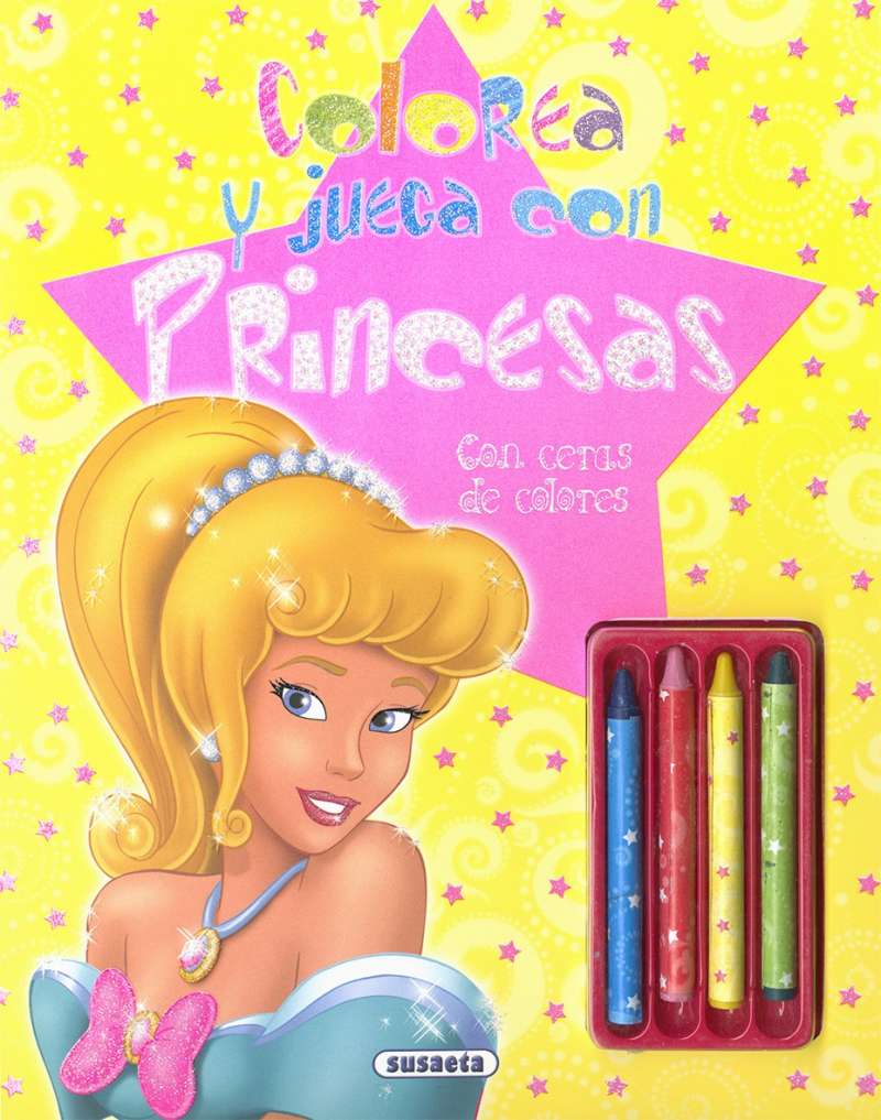 Colorea y Juega con Princesas (con Ceras de Colores)) Susaeta