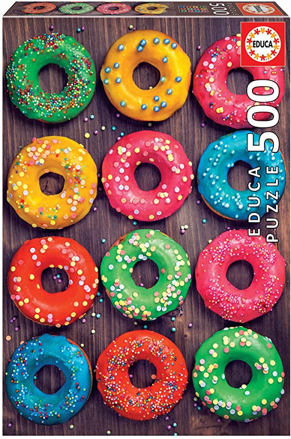 Puzzle 500 piezas -Donuts de Colores- Educa