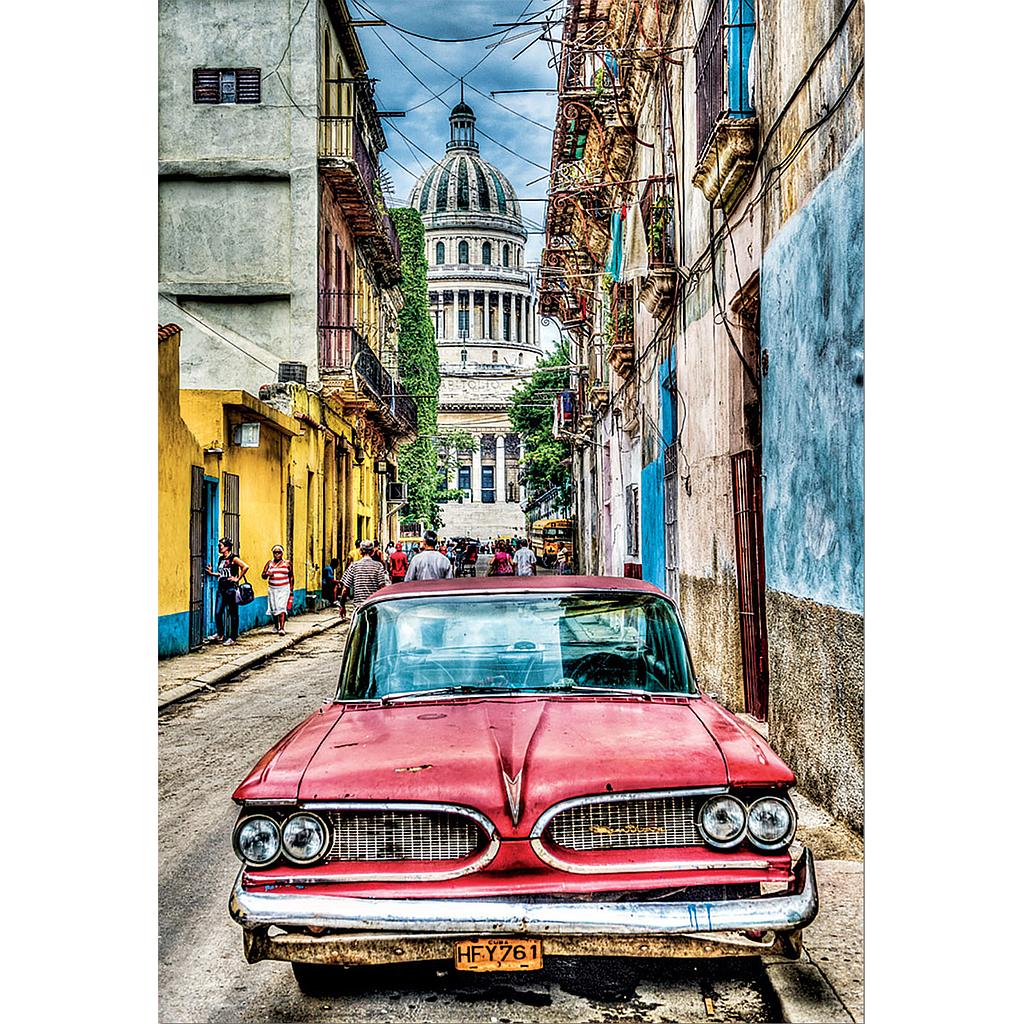 Puzzle 1000 piezas -Coche en la Habana- Educa