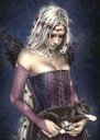 Puzzle 1000 piezas -Angel de la Muerte, Victoria Frances- Educa