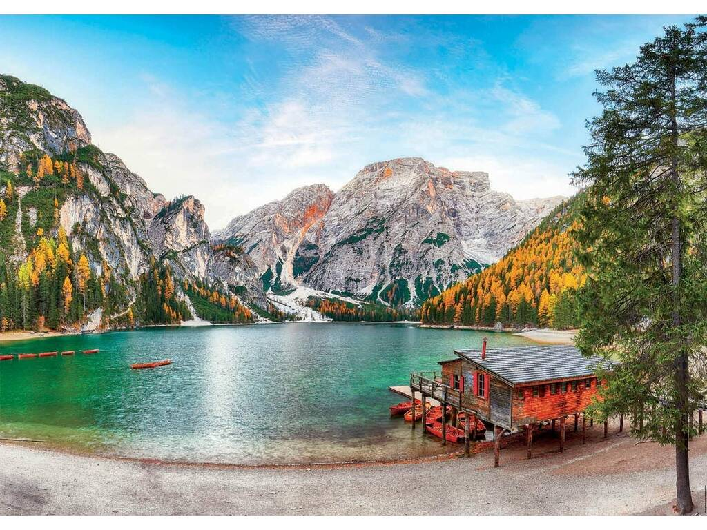 [19281] Puzzle 3000 piezas Lago Braies en Otoño- Educa