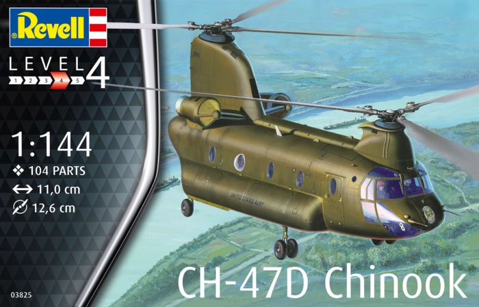 Helicóptero 1/144 -CH-47D Chinook- Revell