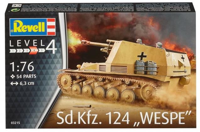 Carro 1/76 Tanque -Sd. Kfz. 124 "Wespe"- Revell