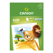 [400015583] Bloc 30 Hojas Dibujo Kids 90gr. Encolado Canson (A4 (21x29,7 cm.))