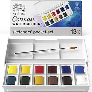 Estuche Acuarela 12 Godets Cotman Winsor & Newton