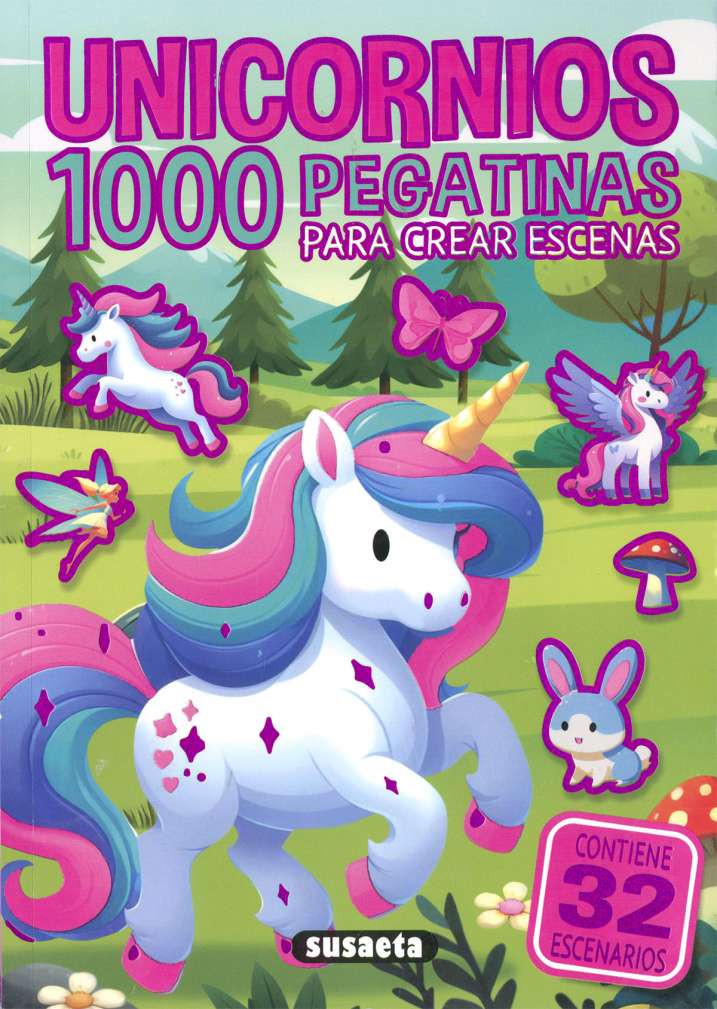 Unicornios. 1000 pegatinas para crear escenas- Susaeta Ediciones