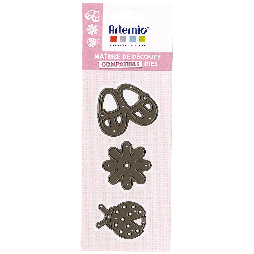 Troquel / Cortador -Baby Girl Coccinelle- (3 pzs.) Artemio