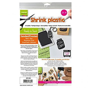 Plástico Mágico A4 21 x 29,7 cm. -Shrink- Frosted (25 Hojas) Vaessen
