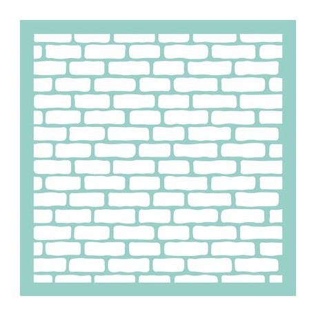 Plantilla Stencil 30 x 30 cm. -Briks: Ladrillos- Kaiser
