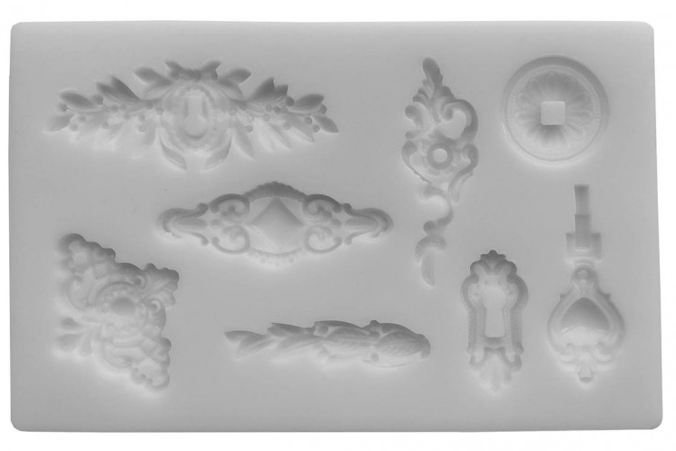 Molde Silicona -Fornituras- 12,5 x 19,5 cm. Cadence