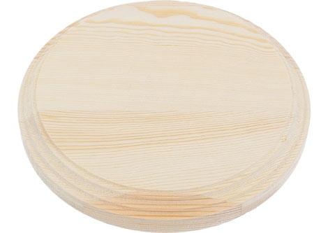 [4026] Peana Redonda Pino Natural  (29X27X2,3 cm.)
