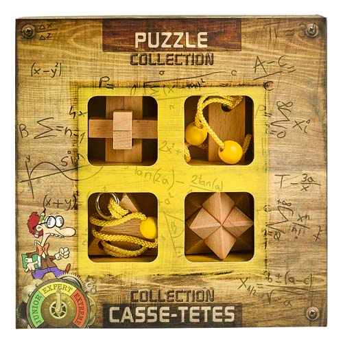 Set 4 Puzzles Madera -Expert- Eureka