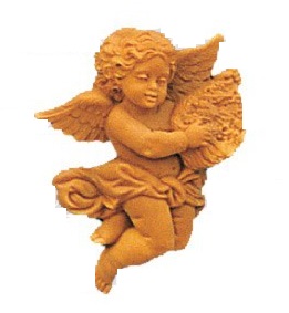 Figura Poliuretano -Angel Castaño- 16 x 12 cm.