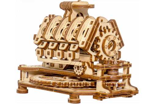 Modelo -Motor V8- Madera (200 pzs.) Wooden City