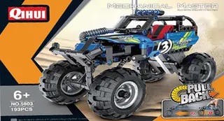 Set Construcción Off-Road Azul "Pull Back" 193 pzs. Qihui