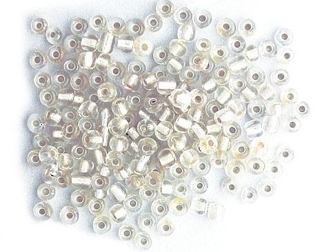 Rocalla Vidrio Redonda Plateada 2,3 mm. 10/0 (9 gr.)