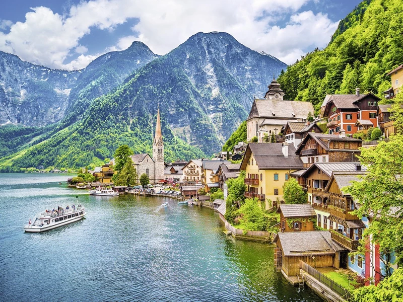 Puzzle 500 piezas XXL -Halstatt, Austria- Ravensburger