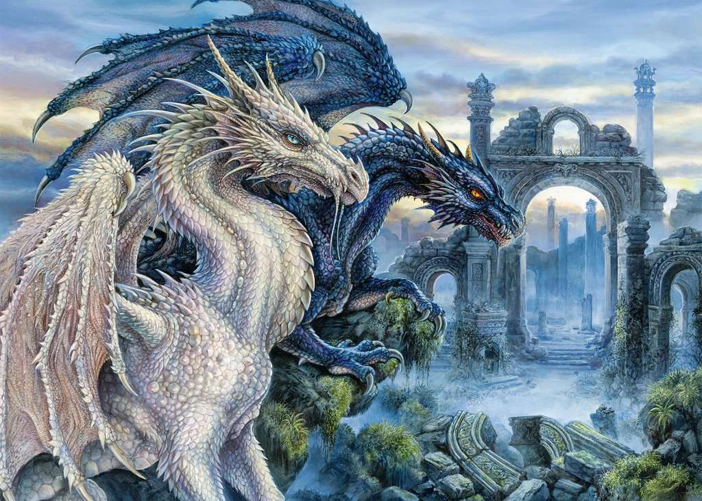 Puzzle 1000 piezas -Dragones Místicos- Ravensburger