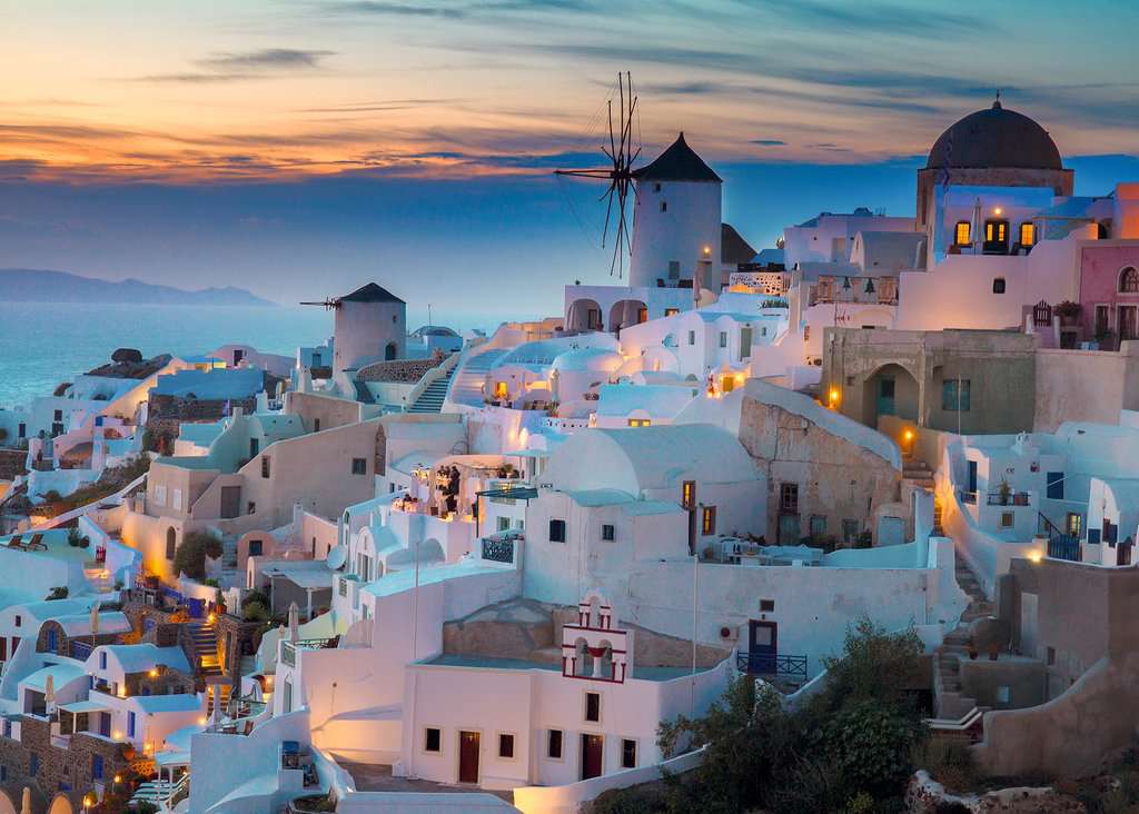 Puzzle 1000 piezas -Santorini- Ravensburger