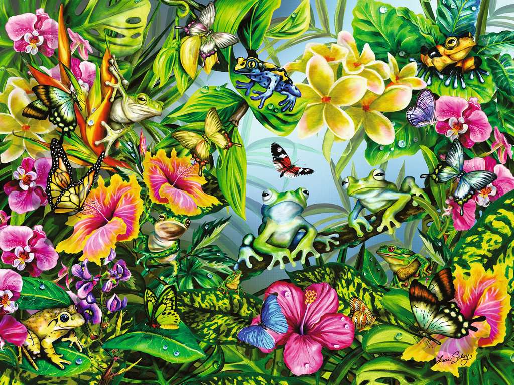 Puzzle 1500 piezas -Busca las Ranas- Ravensburger