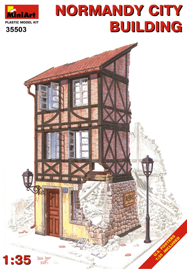 Edificio 1/35 Ciudad de Normandía MiniArt