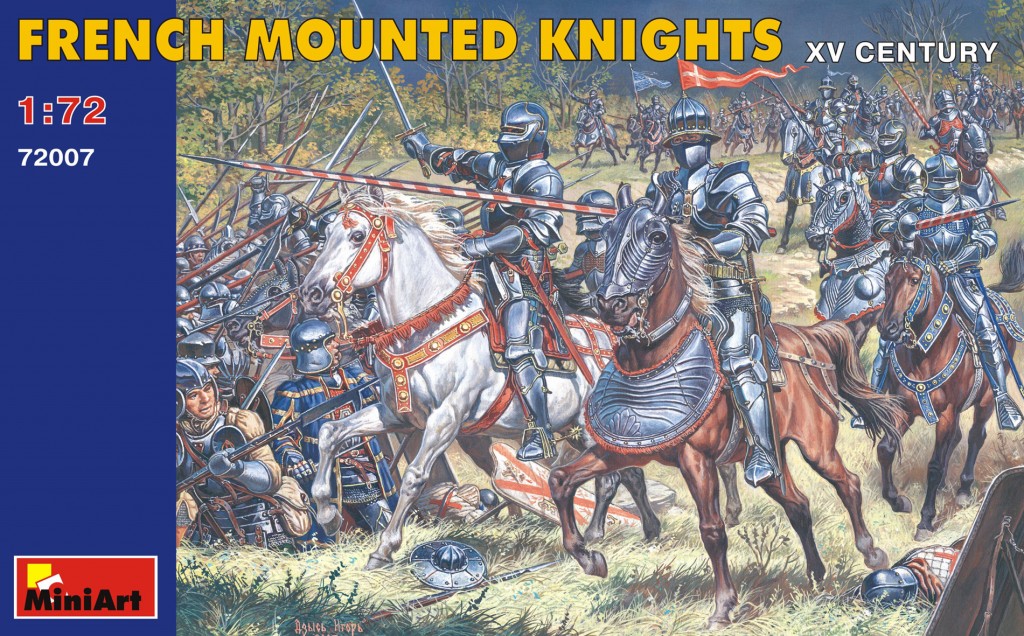 Figuras 1/72 Caballeros Montados Franceses (Siglo XV) MiniArt
