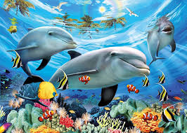 Puzzle 300 piezas XXL -Delfines- Ravensburger