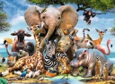 Puzzle 300 piezas XXL -Amigos Africanos- Ravensburger