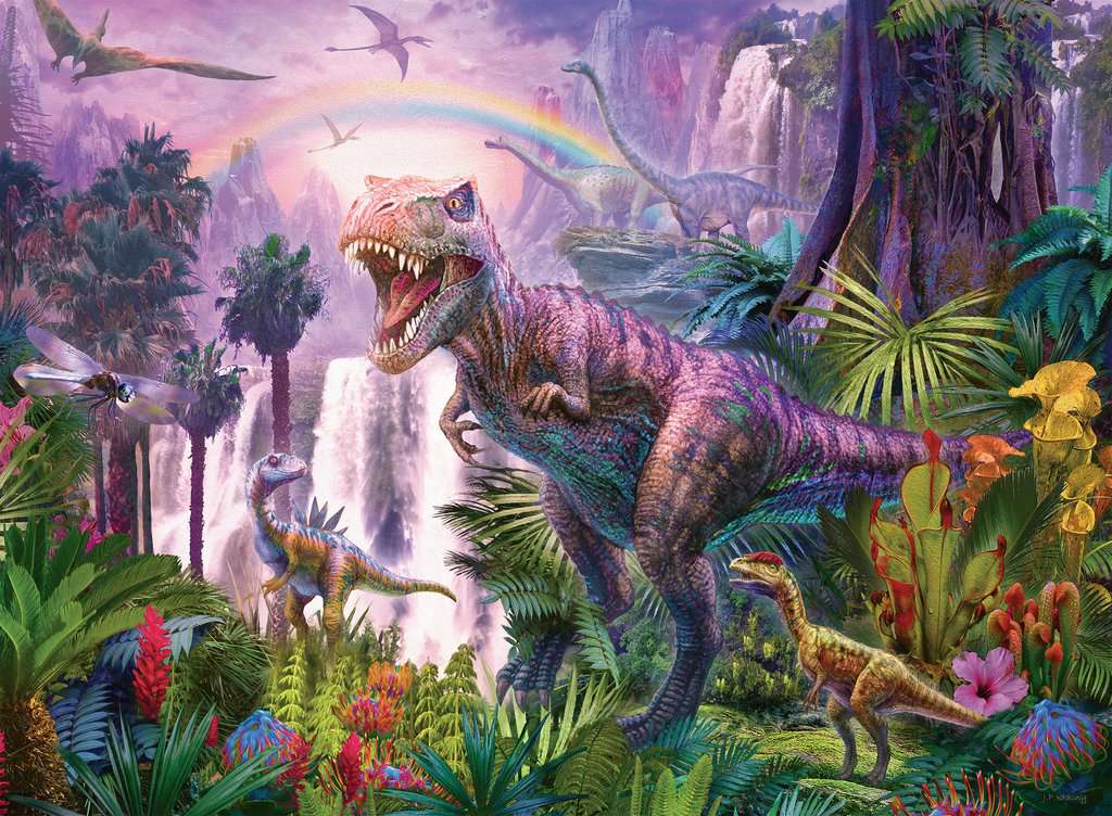 Puzzle 200 piezas XXL -País de los Dinosaurios- Ravensburger