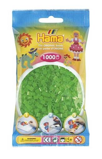 Bolsa 1000 piezas -Verde Flúor 37- Hama Midi