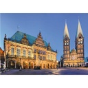 Puzzle 1000 piezas -Vista del Ayuntamiento, Bremen- Ravensburger